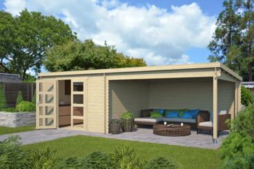 8711471582170 1022564 Outdoor Life Products Tuinhuis Blokhut met Overkapping Olenka 710x330 2 min