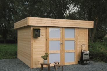 goedkoop modern tuinhuis met plat dak odense s8323