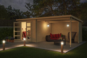 8711471581579 1022504 Outdoor Life Products Tuinhuis Blokhut met Overkapping Manuel 600x275 3