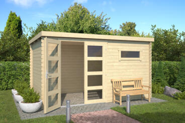 8711471581753 1022522 Outdoor Life Products Tuinhuis Blokhut Timian 380x230 2