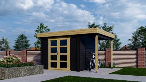 Goedkooptuinhuis 331 M   gecoat