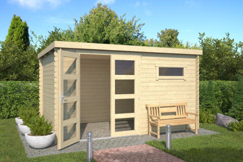 8711471581753 1022522 Outdoor Life Products Tuinhuis Blokhut Timian 380x230 2