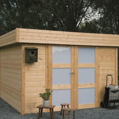 goedkoop modern tuinhuis met plat dak odense s8323