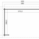 Tuinhuis Lara 380x275 tekening