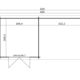 8711471581579 1022504 Outdoor Life Products Tuinhuis Blokhut met Overkapping Manuel 600x275 Plattegrond