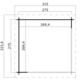 8711615168994 1041187 Outdoor Life Products Tuinhuis Blokhut Overkapping Lara 275x275 Plattegrond