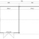 8711471104983 1009533 Outdoor Life Products Tuinhuis Blokhut met Overkapping Octavio 681x380 Plattegrond