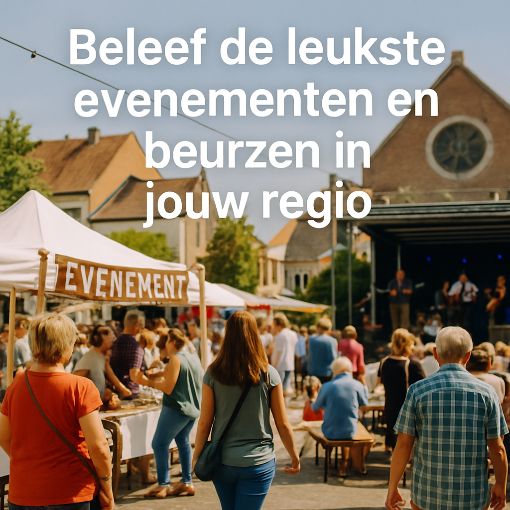 Beleef de leukste evenementen en beurzen in jouw regio