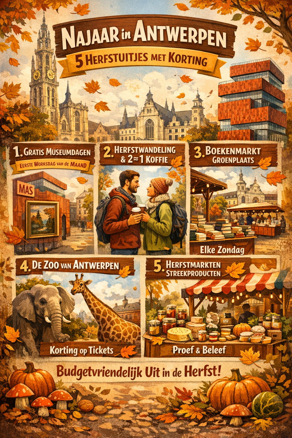 Najaar in Antwerpen: 5 Herfstuitjes met korting