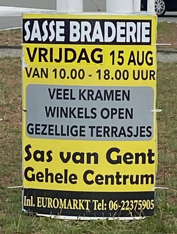 Moederdag in België: dagje uit en Sasse Braderie in Sas van Gent